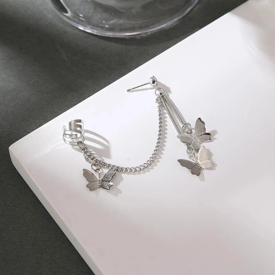 Butterfly Hanging Ear Cuffs